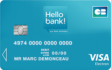 Cartes bancaires : votre carte de paiement en ligne | Hello bank!